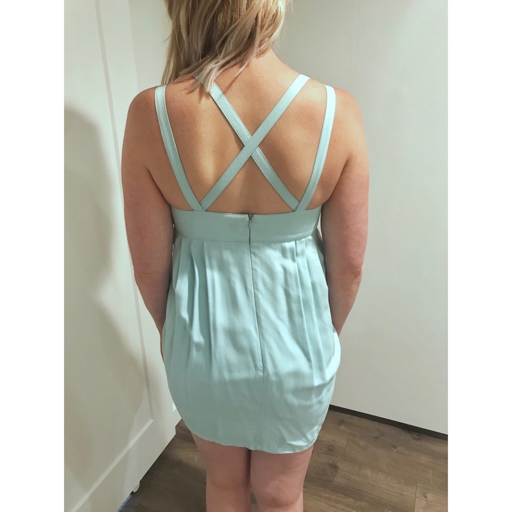 Versace Jeans Couture Strappy Light Teal Dress
